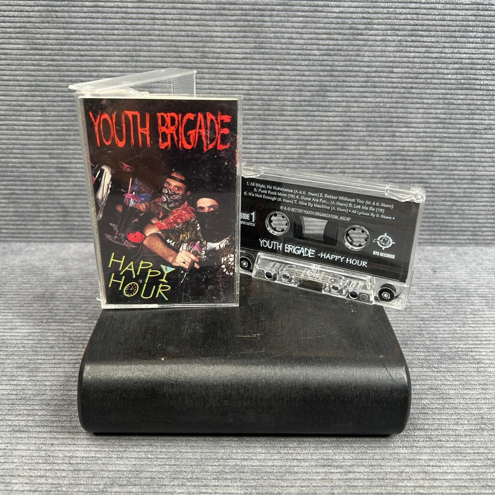 Youth Brigade Happy Hour Cassette Tape BYO 027C Punk Rock 1994 USA